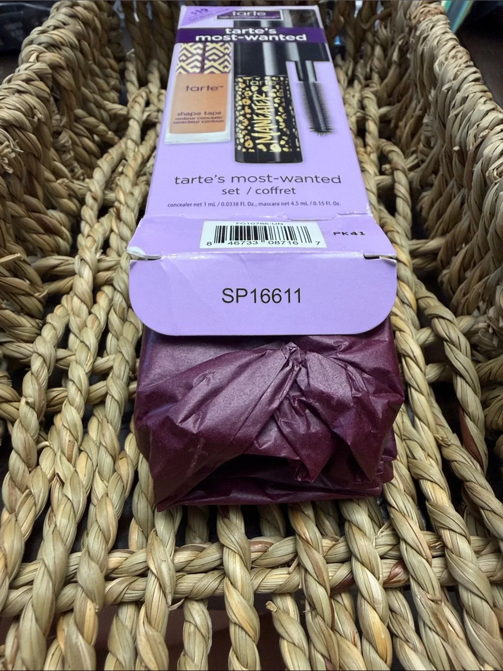 Tarte Most-Wanted Shape Tape Concealer 42S Tan Sand + Maneater Mascara